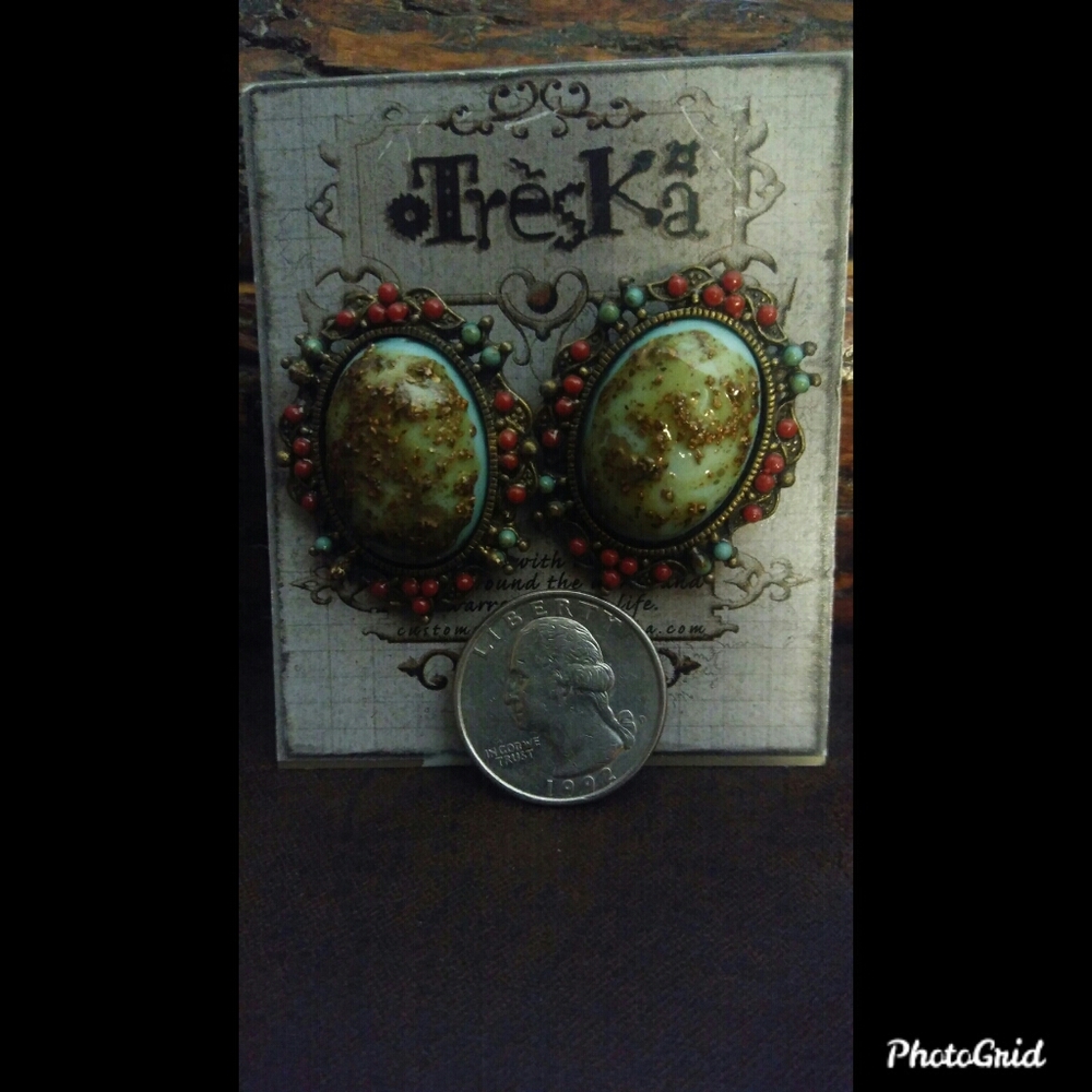 🌟Treska Oval Framed Earrings🌟
